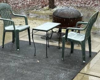 Plastic outdoor chares