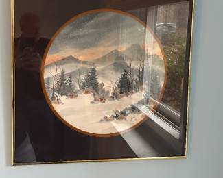 winter landscape painting