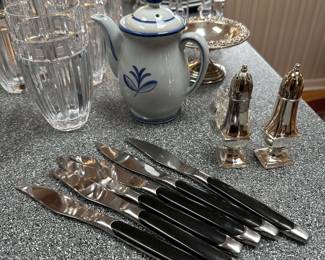 vintage dinning knife set