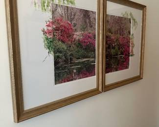 Floral landscape paintings (set of 2)