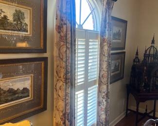 Drapes and rods are for sale here