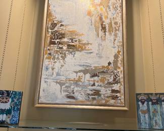 One of two custom paintings by Lindsey Homra Walker