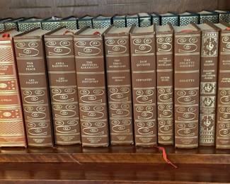 LEATHER &GILT SET OF BOOKS