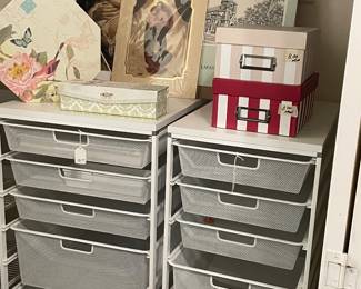 STORAGE CABINETS AND RELIGIOUS DRAWINGS