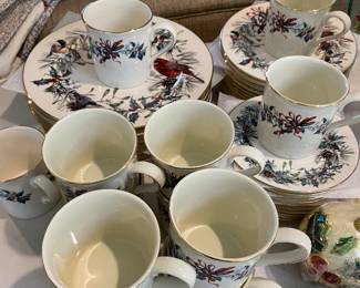LENOX WINTER GREETING CHINA SET OF 12