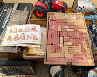 1880s Brick building set in original box