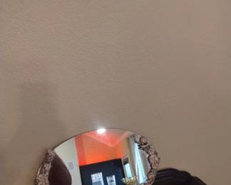 Bronze colored flowers mirror