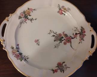 Rose bud plate with handles