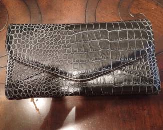 Faux leather divided wallet by Color & Color New York