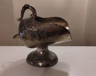 Silver colored scoop