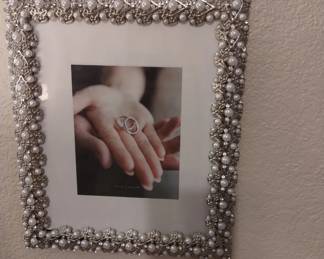 Silver colored frame