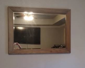 Wooden framed mirror
