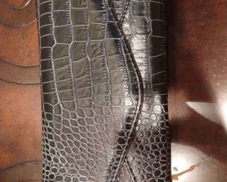 Faux leather divided wallet by Color & Color New York