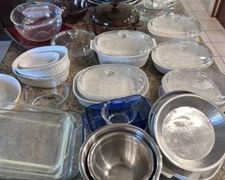 Pyrex and other casserole Dishware