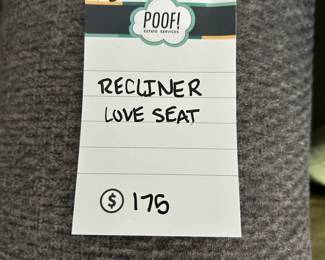 Recliner Love Seat 