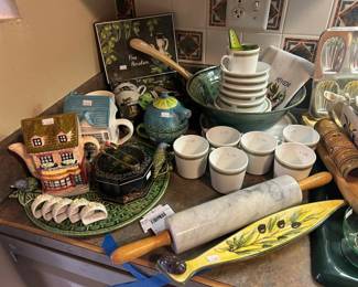 Marble Rolling Pin, Mugs 