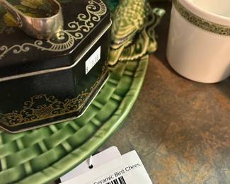 Williams Sonoma Ceramic Bird Cheese Plate 