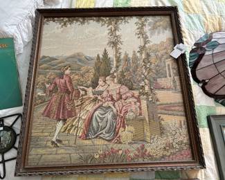 Framed French Style Tapestry