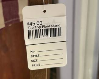 Tile Top Plant Stand 