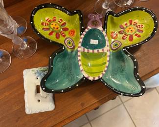 Butterfly Dish, Light Covers 