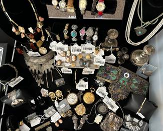 Sterling Landscape Pendant/Brooch, 14k Greek Pendant, 14k Alexander The Great Pendant, 10k Bee Pendant