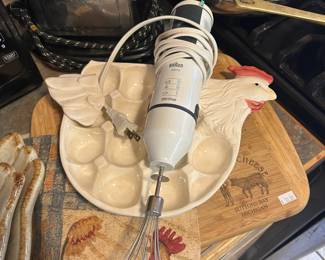Egg Plate, Hand Mixer
