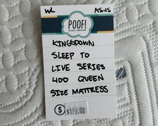 Kingsdown Sleep to Live Series 400 Queen Size Mattress 