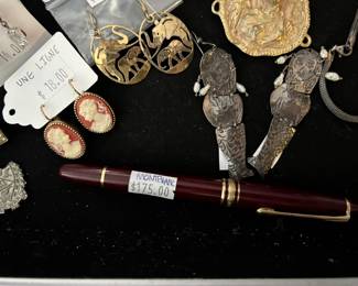 Montblanc Pen, Une Ligne Earrings 