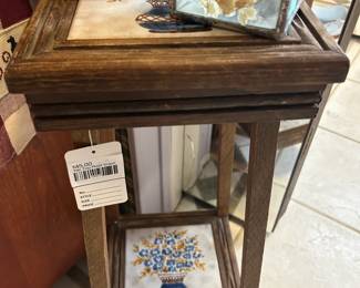 Tile Top Plant Stand 