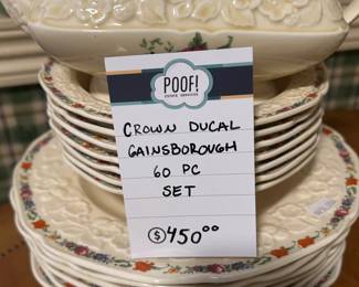 Crown Ducal Gainsborough 60 Pc Set 