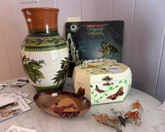 Vintage Butterfly Box Purse 