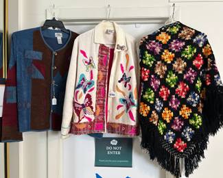 Clothing, Crochet Shawl, Vtg Butterfly Jacket   