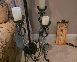 Set of 3 Iron Candle Holders
