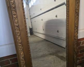 Antique Mirror Wooden Beveled
