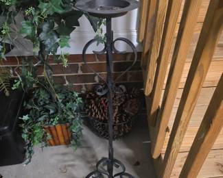 Wrought Iron Candle Stand
