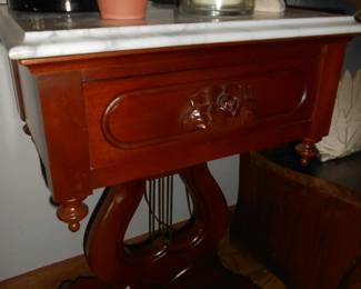 Antique Harp Table