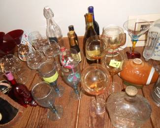 more glasses & bottles