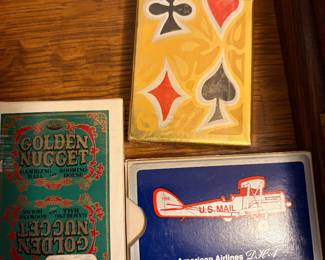 Vintage advertising playing cards