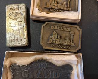 Vintage brass belt buckles