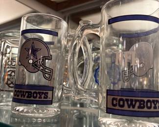 Vintage Dallas Cowboys beer mugs