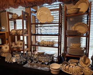 Five sets of vintage fine China different patterns