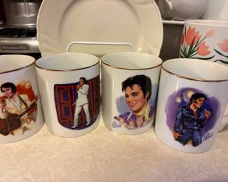 50th anniversary Elvis Presley coffee mugs