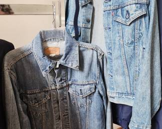 Vintage Levi Jean jackets, made in the USA