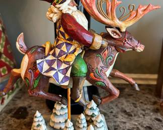 Jim Shore Santa on Reindeer