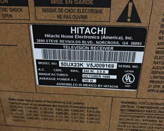 Hitachi projection TV