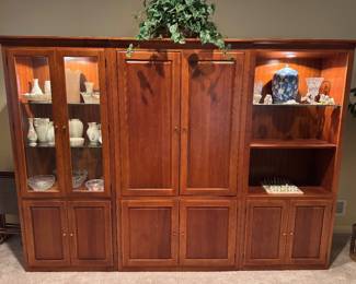 Three piece wall unit