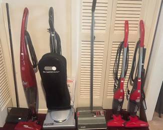 Several vacuums 