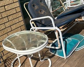 Vintage metal glider 