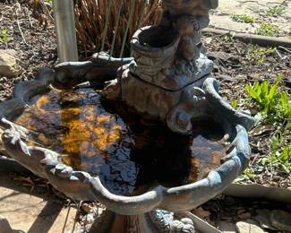 Several birdbaths