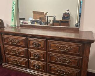 Dresser with two matching nightstands